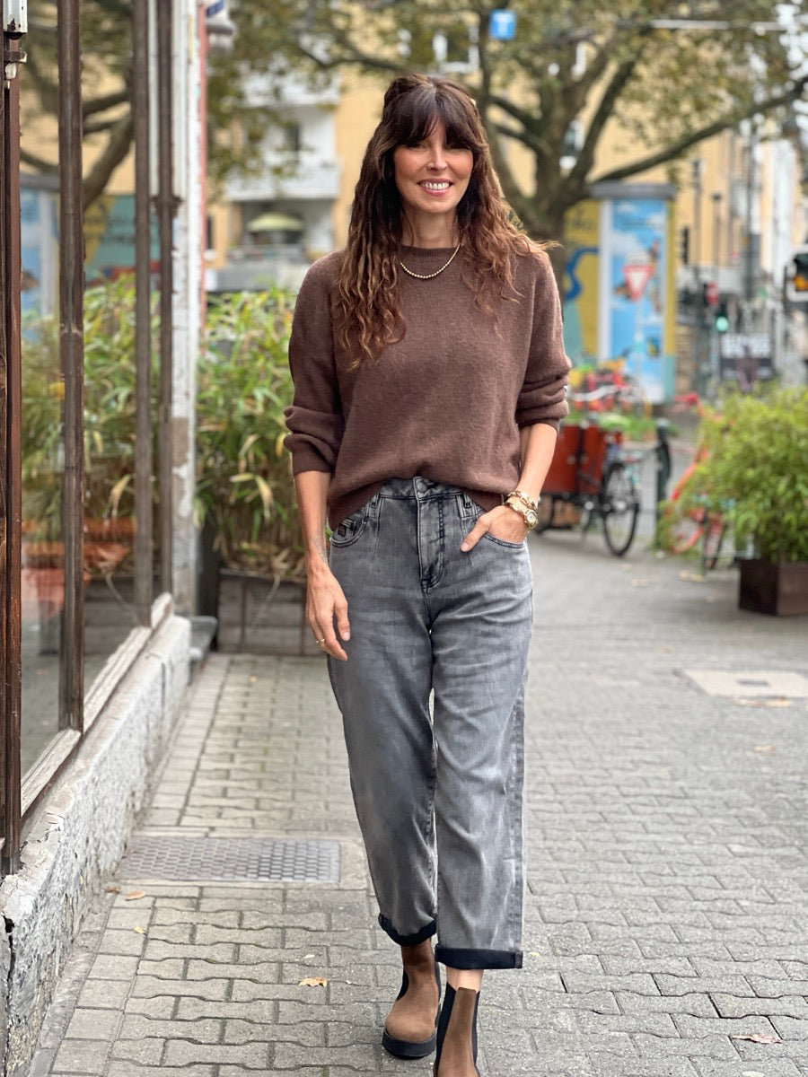 N°129 Pullover Babyalpaca Bündchen