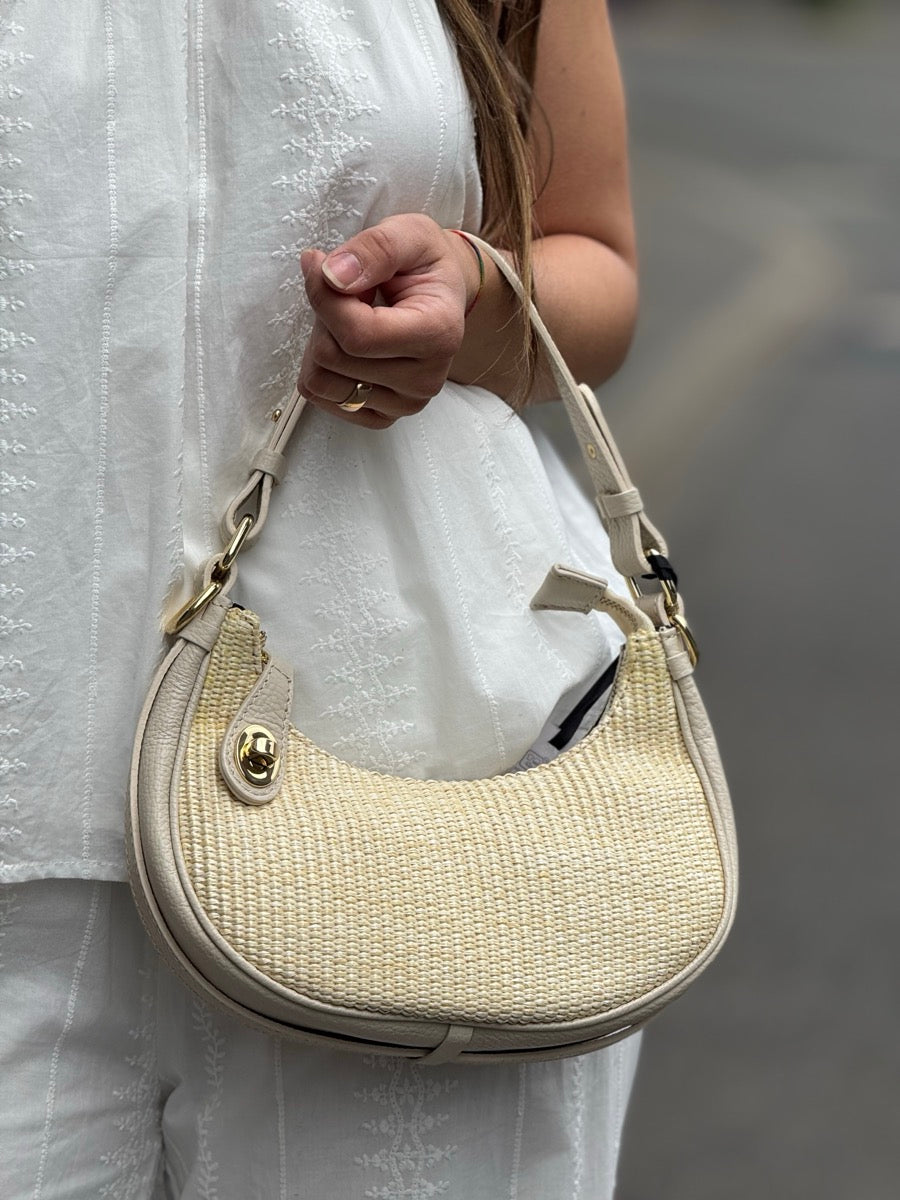 Marlon Tasche Hobo Emery Raffia