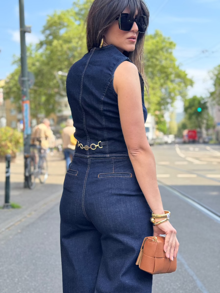 Fracomina Weste dark wash. No129 concept store Düsseldorf