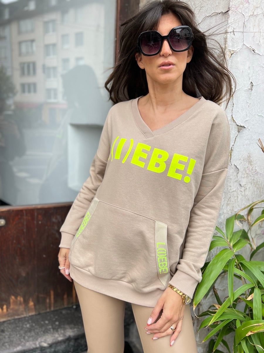 Sweater LIEBE Pocket by Miss Goodlife. No 129 concept store Düsseldorf