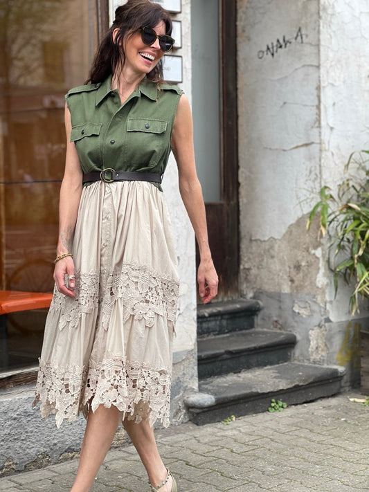 Dixie Kleid Militareno