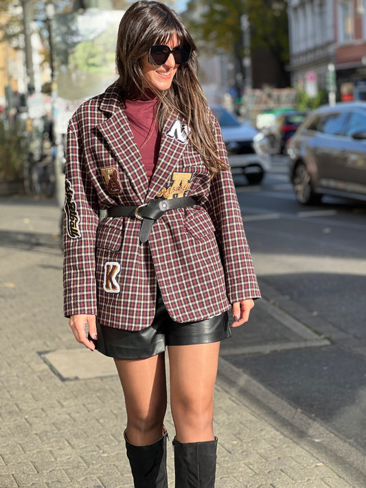 N°129 Blazer Patch check. No129 concept store Düsseldorf