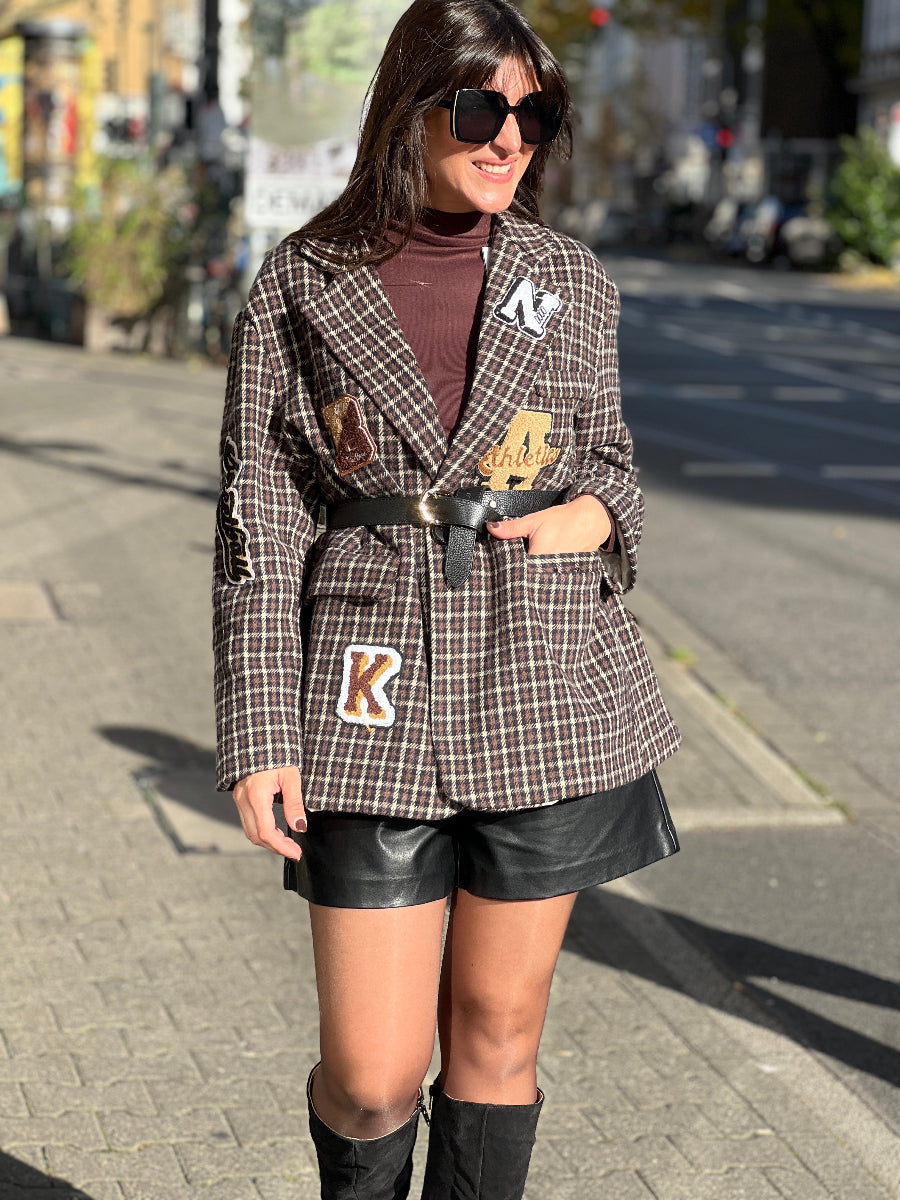 N°129 Blazer Patch check. No129 concept store Düsseldorf