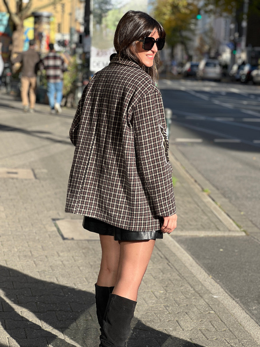 N°129 Blazer Patch check. No129 concept store Düsseldorf