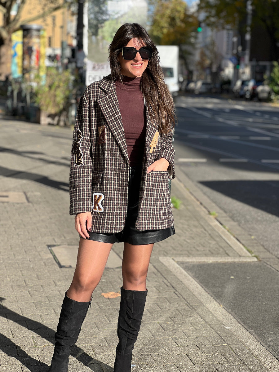 N°129 Blazer Patch check. No129 concept store Düsseldorf