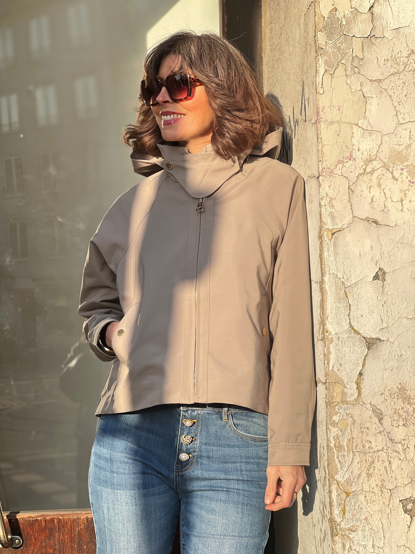 Fracomina Bomberjacke high neck