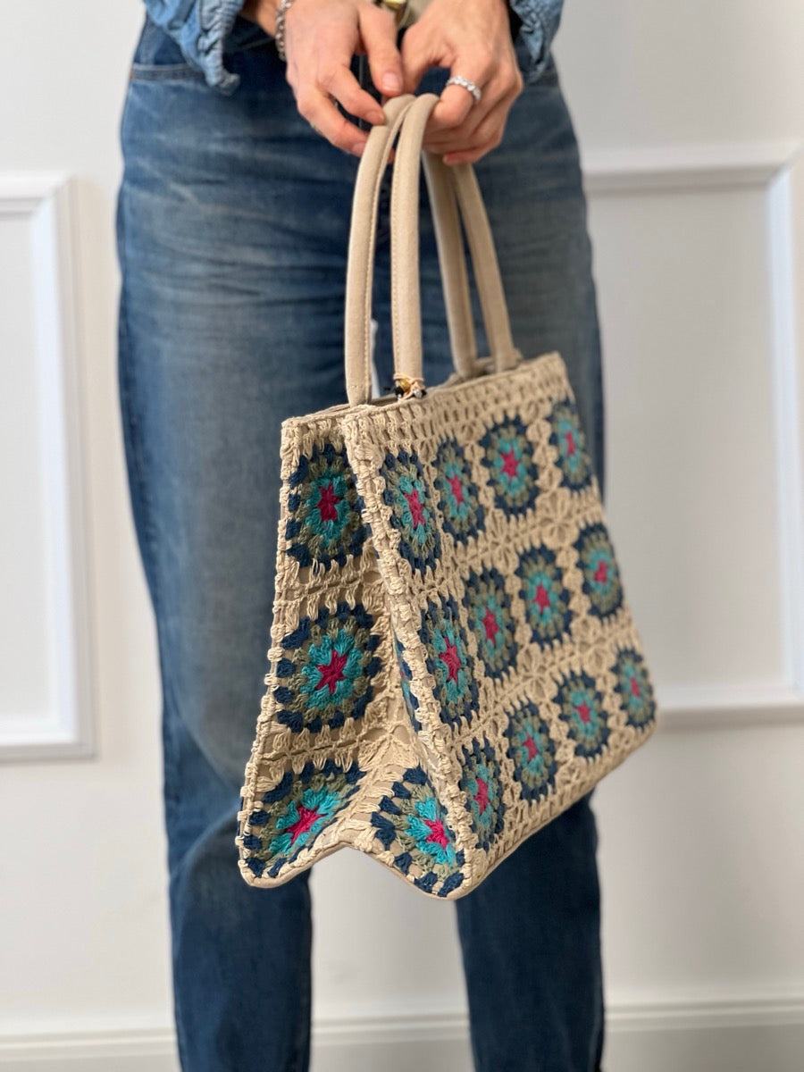 Shopper BOOK TOTE Crochet by Anokhi