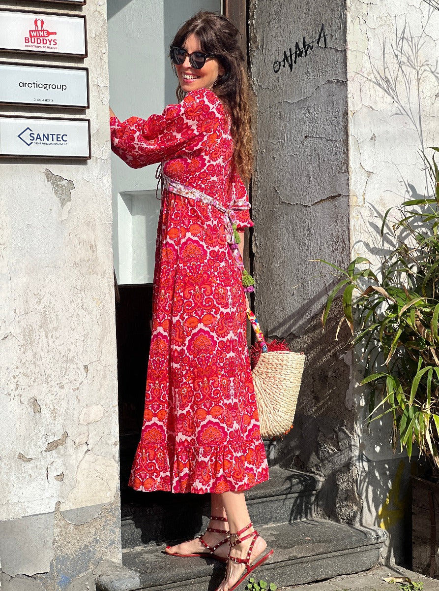 Red dress shopping sales